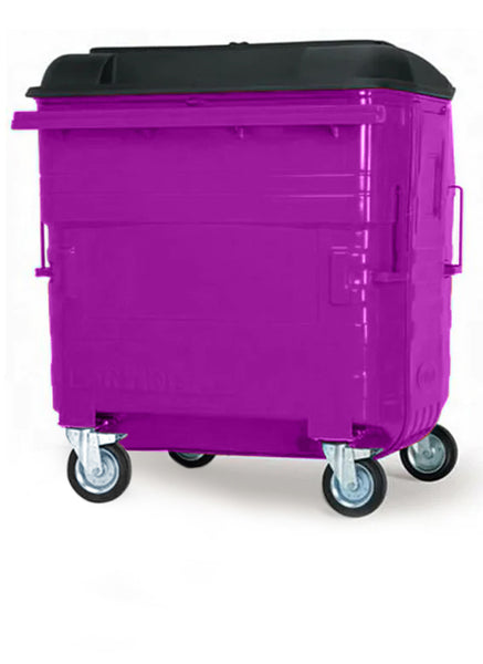 Purple 1280 Litre Wheelie Bins