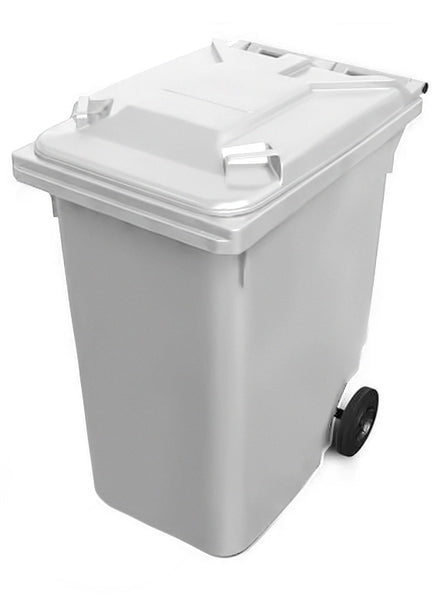 White 360 Litre Wheelie Bins