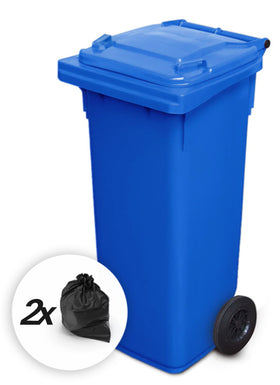 Blue 140 Litre Wheelie Bins