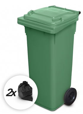 Green 120 Litre Wheelie Bins