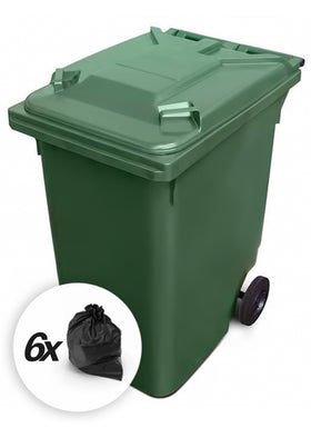 Green 360 Litre Wheelie Bins