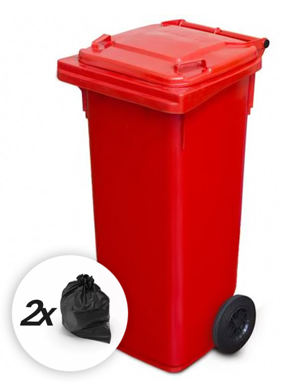 Red 140 Litre Wheelie Bins For Sale Wheelie Bin Solutions