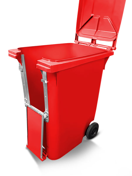 Red 360 Litre Wheelie Bins