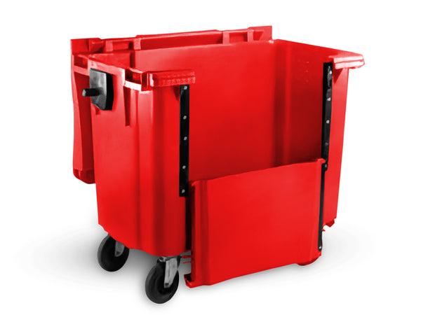 Red 770 Litre Wheelie Bins