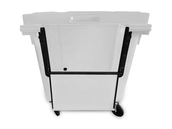 White 660 Litre Wheelie Bins